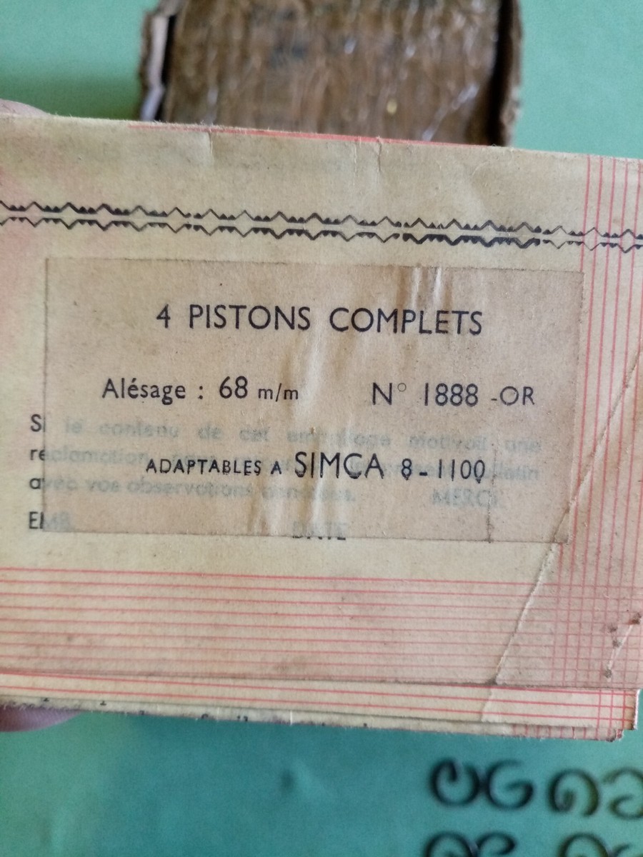 Jeu de Piston Complet avec Segments et Axes - 5TA 69mm + 0.040 Bas