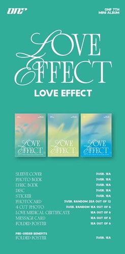 InStock ONF 7th Mini Album LOVE EFFECT+POB BONUS POSTER Sealed On Pack NEW - Picture 2 of 9