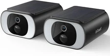 ieGeek 2PS Solar Security Cameras Wireless Outdoor, 2.4Ghz WiFi Home CCTV Camera