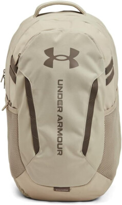 Under Armour UA Hustle 16" Laptop Backpack Unisex Adult OSFA Khaki Tan  Taupe