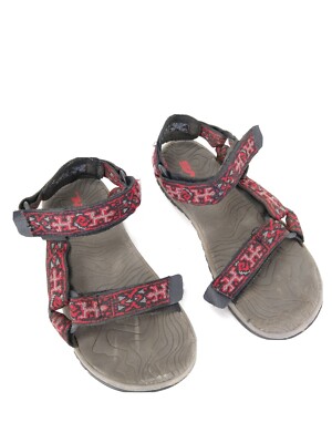 TEVA Sport Strap Sandals Red Black Girls Youth Kids Size