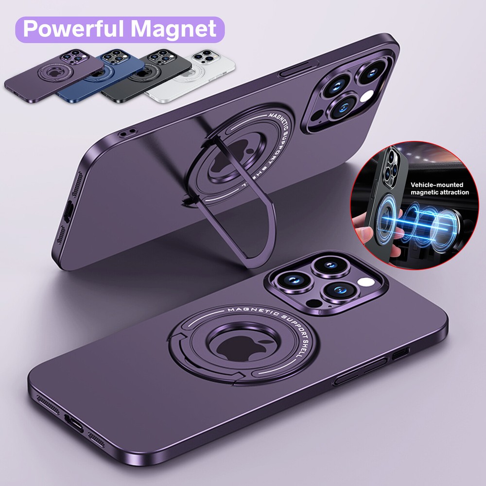Pop For iPhone 15 14 Plus 13 Pro Max Magnetic MagSafe Case Shockproof Ring Stand