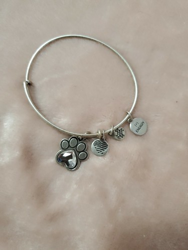 Alex & Dog Paw Prints of Love Charm Silver Bracelet 2017 Swarovski crystal | eBay