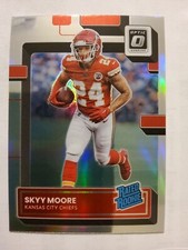2022 Donruss Optic #224 Skyy Moore Holo Silver Rated Rookie Kansas City Chiefs