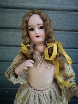 LAMBERT BOURGEOIS Antique mechanical automaton Victorian Bisque