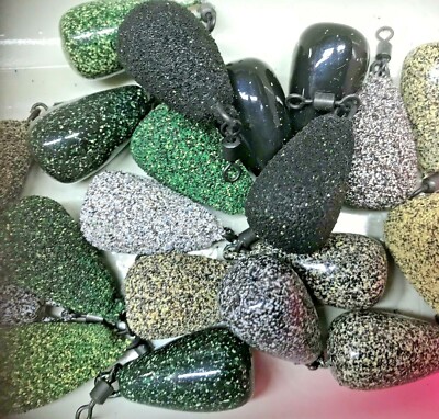 20 X 2.5oz Dumpy Distance Fishing Leads Lead Weights C.B.T+ Free