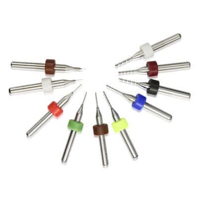 Micro PCB VHM Bohrer Set 0,15 - 3 mm Hartmetall Schaftfräser Fräser für Dremel