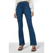 KAREN MILLEN Power Cut Kick Flare Jean Size 6
