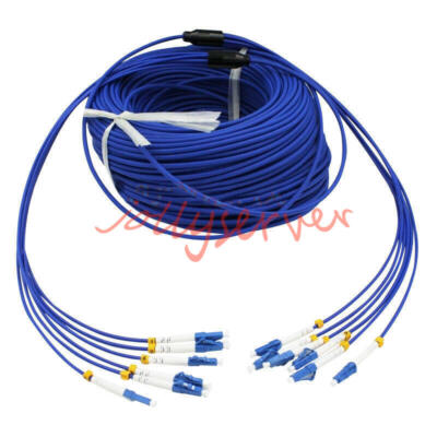 150M Lc-Lc 6 Strand Einzelmodus 9/125 Innen Armored Glasfaser Kabel Patch