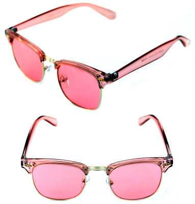 pink rimmed sunglasses