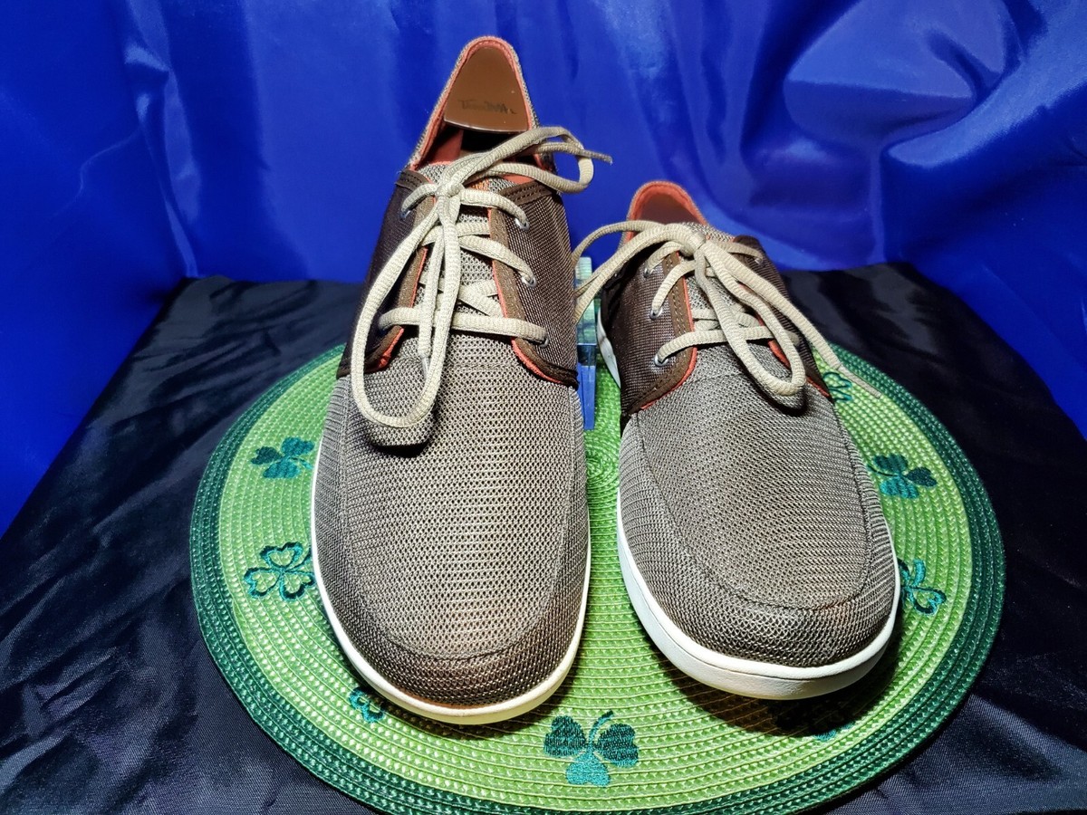Olukai Mens Nohea Lace up Mesh Brown Shoes Size US 11.5  display picture 1