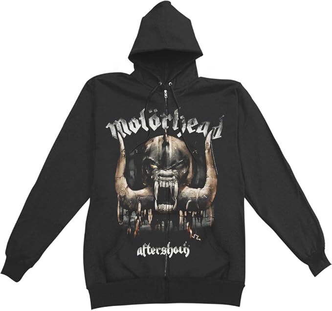 Sudadera con capucha negra con cremallera Motorhead Aftershock Warpig con licencia oficial