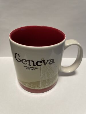  Starbucks Mug  Geneva Switzerland  Global Icon Series  16 Oz Coffee Cup 2016 