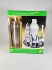 Hampton @ Home Entertainment 7 Piece Stainless Steel Bar Caddy Set FREE SHIPPING