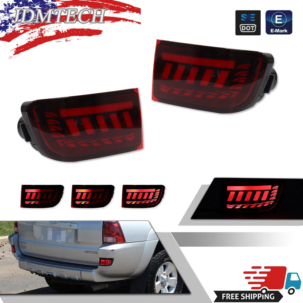 Juego Luces Traseras Para Toyota 4Runner 2001-2002 - Izquierda Y Derecha, Con Bombillas, DOT/SAE