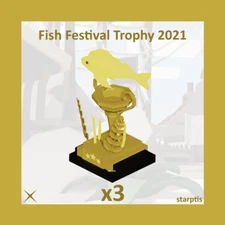 Roblox Islands | x3 Fish Festival Trophy 2021 ✅Trusted Seller✅