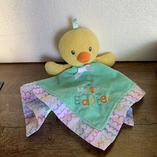 Magic Years Yellow Duck Lovey My First Easter Baby Security Blanket Rattle 12  