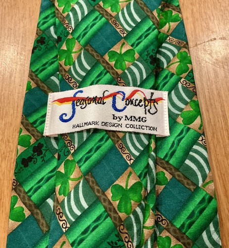 ST PATRICKS DAY SHAMROCKS HALLMARK SEASONAL CONCEPTS MMG SILK NECKTIE PARTY! - 第 7/12 張圖片