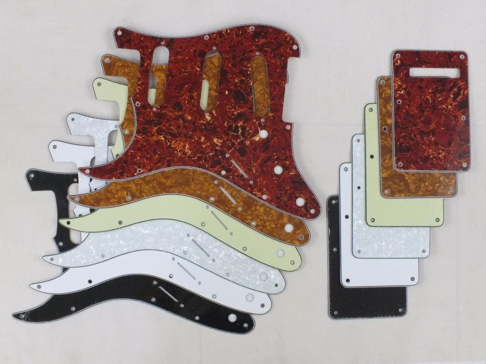 GUITARS ELECTRIC LINKSHÄNDER SSS KRATZPLATTE Schlagbrett SET in 6 Farben passend für USA Stratocaster