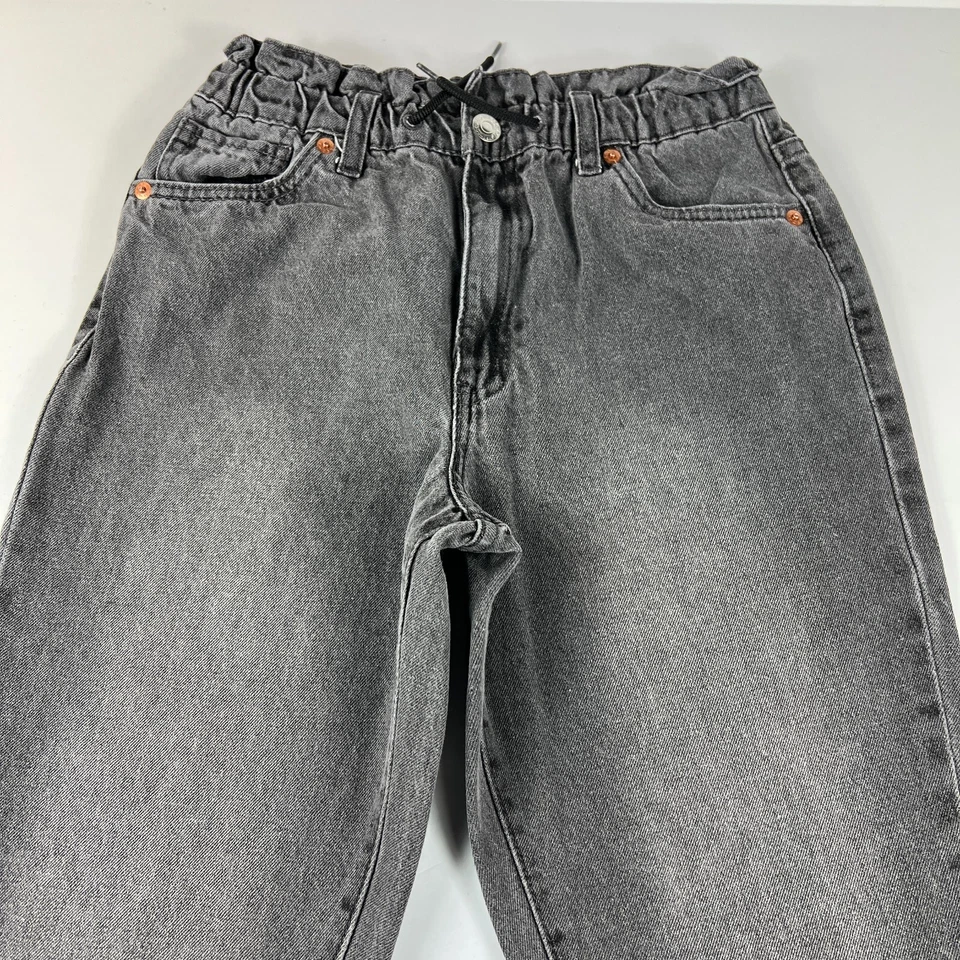 Levi's джинсы девочки 12 регулярный тянуть на высоты свободного серый выцветший джинсовой ткани хлопок - Изображение 2 из 4