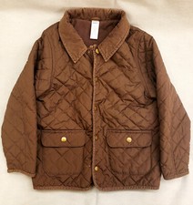 GYMBOREE QUILTED JACKET M 7-8 Brown SPRING/ FALL LIGHTWEIGHT lined
