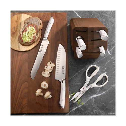 Cangshan HELENA Series German Steel Forged Knife Block Set (8-Piece, White) - Picture 6 of 9