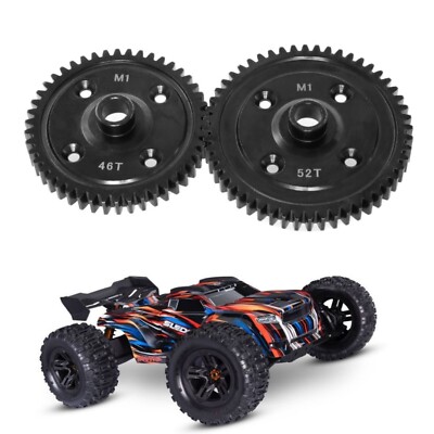 Gehärtetes Stahl Hauptzahnrad 1.0 Mod 46T 52T für Traxxas 1/8 Sledge
