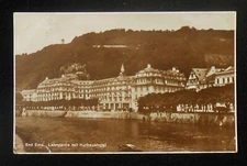 RPPC 1927 Lahnpartie mit Kurhaushotel Bad Ems Germany Rhineland-Palatinate Co