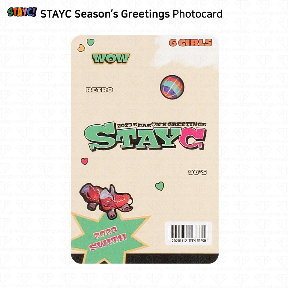 StayC 2023 Season's Greetings Photocard Postcard Keyring Maskig