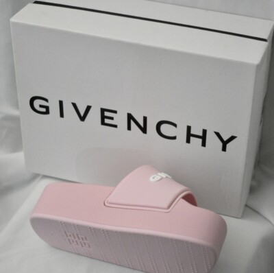 Givenchy Platform Slides Size 38 US 8 Pink Includes Dustbag and