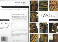    4 Sheets Dakota Flash Tattoos, Jewelry Inspired Premium Metallic Temporary
