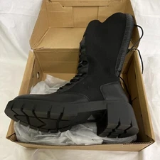 Vepose Women's Knee High Boots Black Fashion Platform Combat Boots Size 7