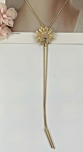 Fashion Golden Flowers Dragonfly Adjustable Long Necklace Chain graduation gift - Picture 2 of 9