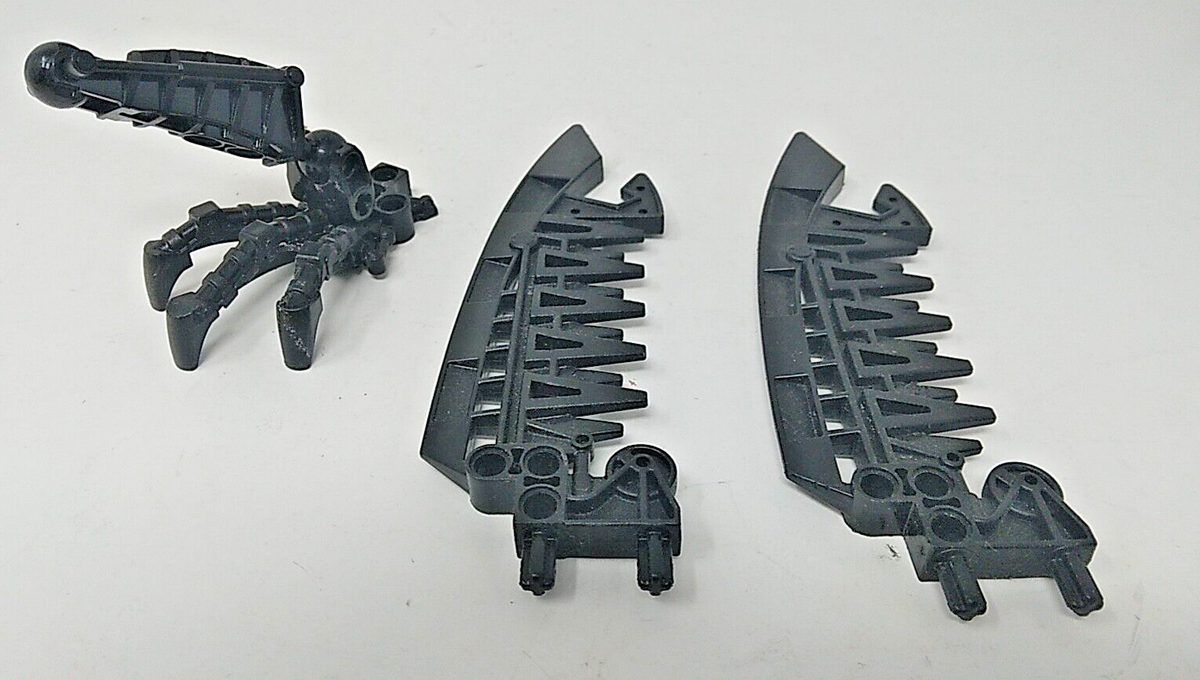LEGO Parts LOT of 3 -- 54272 (2) 87047 (1) Black Brutaka Sword