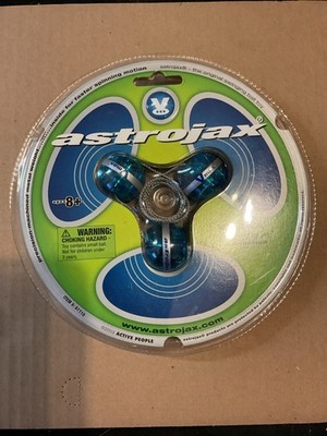 Astrojax V-Max Defy Gravity High Action Spinning Toy Blue 2003 NOS