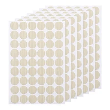 7 PCS Self-Adhesive Screw Hole Sticker 0.83" White Screw Hole Cover
