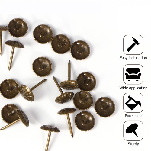 Juego de clavos de hierro retro para muebles de sofá decorativos 100 un. - Imagen 3 de 12