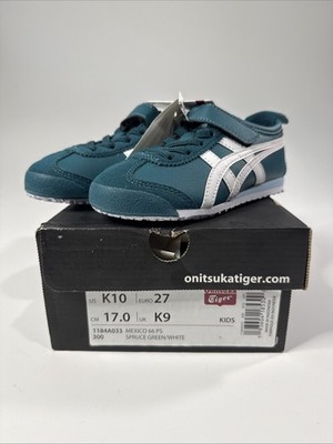 Onitsuka Tiger MEXICO 66 PS Kids Size K10 Green White 1184A033