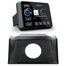 19+ Polaris RZR SPXRZRDASH2 Radio Mounting Kit and Hertz HMR-20 Waterproof Radio