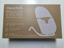 Munchkin Bouncer  Rocker Premium Seat Cover Replacement Slate Blue Machine Wash