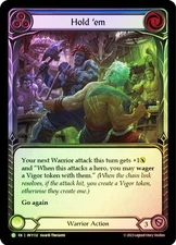 FAB  RAINBOW FOIL  Hold 'em (Blue)  - Heavy Hitters Card # 132