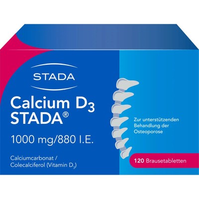 Calcium d3 Stada 1000 Mg/880 I.e. Brausetabletten 120St - PZN 9640416