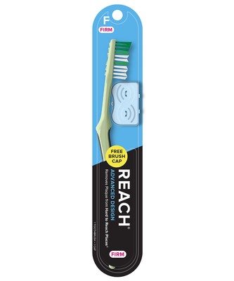 Reach Advanced Design Full Head Toothbrush Firm Bristles Ergonomic Rubber Grip