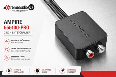 AMPIRE 55100-PRO Audio Entstörfilter (NF) mit Cinch Stecker gegen Störungen - Bild 1 von 4