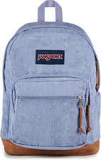 Lavender Ash Corduroy Backpack with Laptop Compartment Multiple Pockets