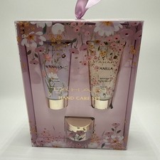 Tahari Hand Care Set Hand Mask Hand Cream Cuticle Cream Vanilla NIB