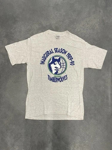 Minnesota Timberwolves Grey T-Shirt Single Stitch US Vintage vintage concert t-shirt, vintage, size XL, single stitch, B+ condition