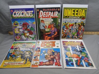 Yellow Dog Coochy Cooty Uneeda Despair Ozone Print Mint Underground Comic Lot