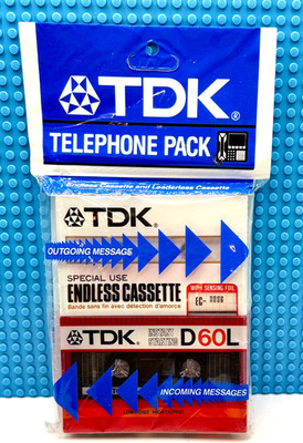 TDK  EC 30 SEC/D 60  TWIN PAK  TYPE I   BLANK CASSETTE TAPES (2) (SEALED)