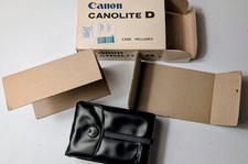 Vintage Canon Canolite D Electronic Flash - TESTED Box, Manual, Case, Warranty